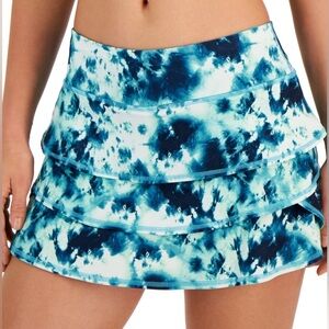 IDEOLOGY Tye Dye Tiered Flounce Skort Set EUC